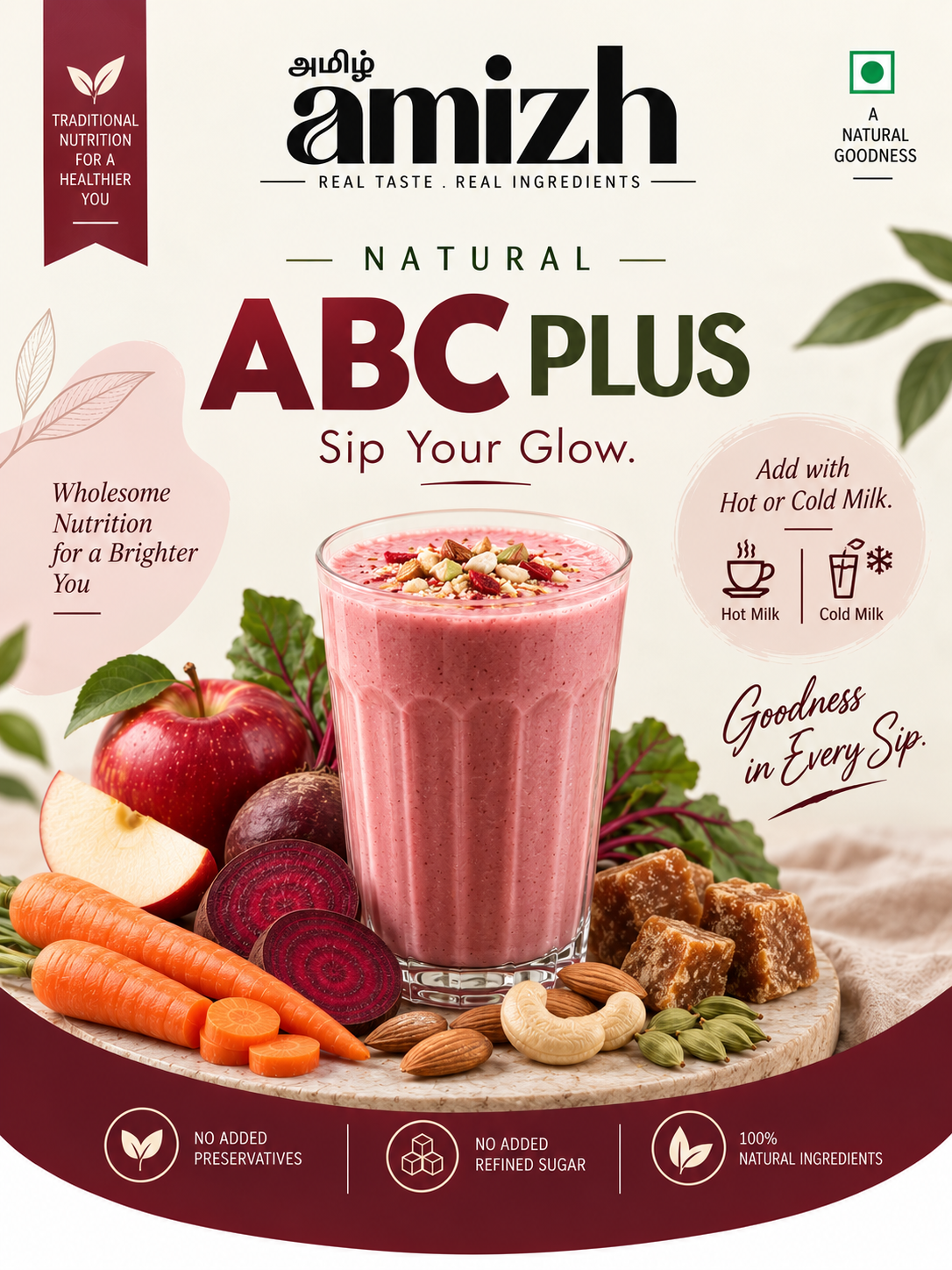 Health malt powder with millets